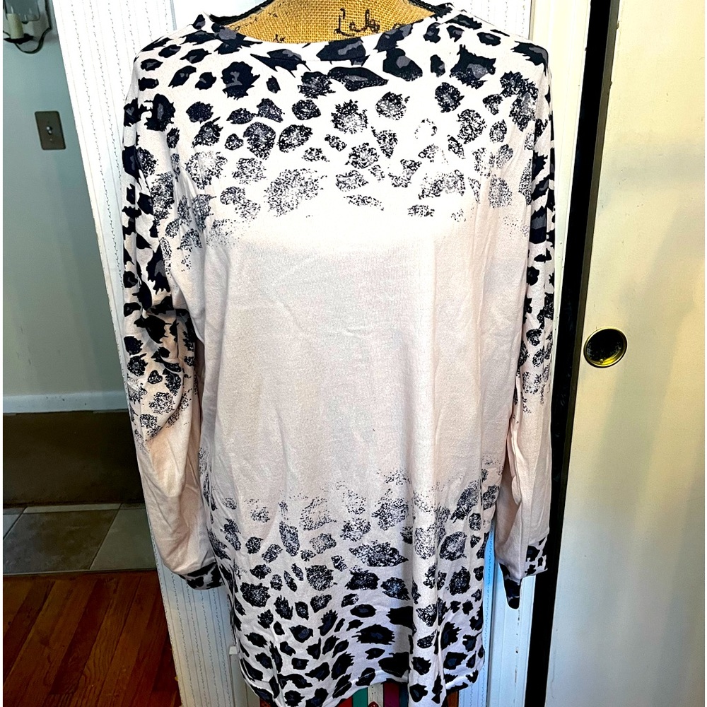 Animal print sweater